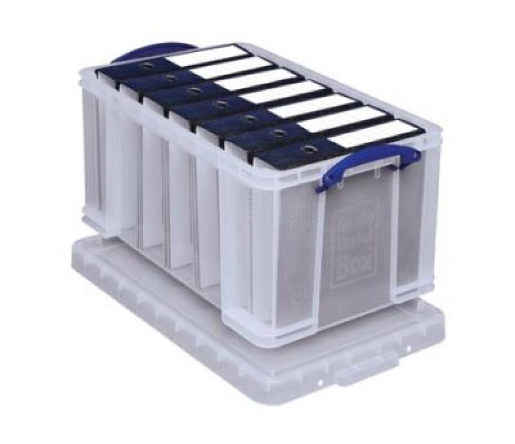 Opbergdoos met deksel RUB 48L 60 x 40 x 31,5 cm transparant - Per stuk