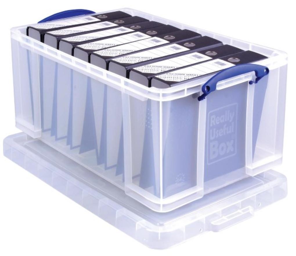 Opbergdoos met deksel RUB 64L 71 x 44 x 31 cm transparant - Per stuk