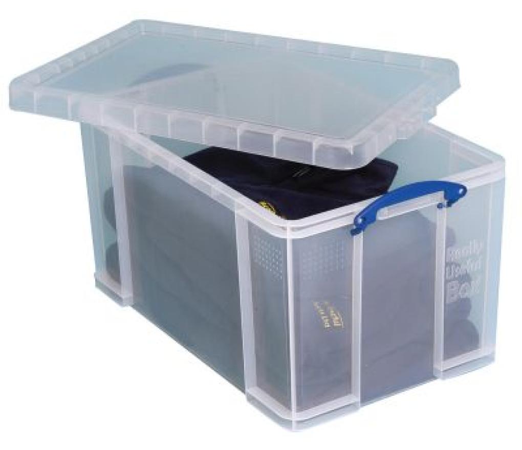 Opbergdoos met deksel RUB 84L 71 x 44 x 38 cm transparant - Per stuk