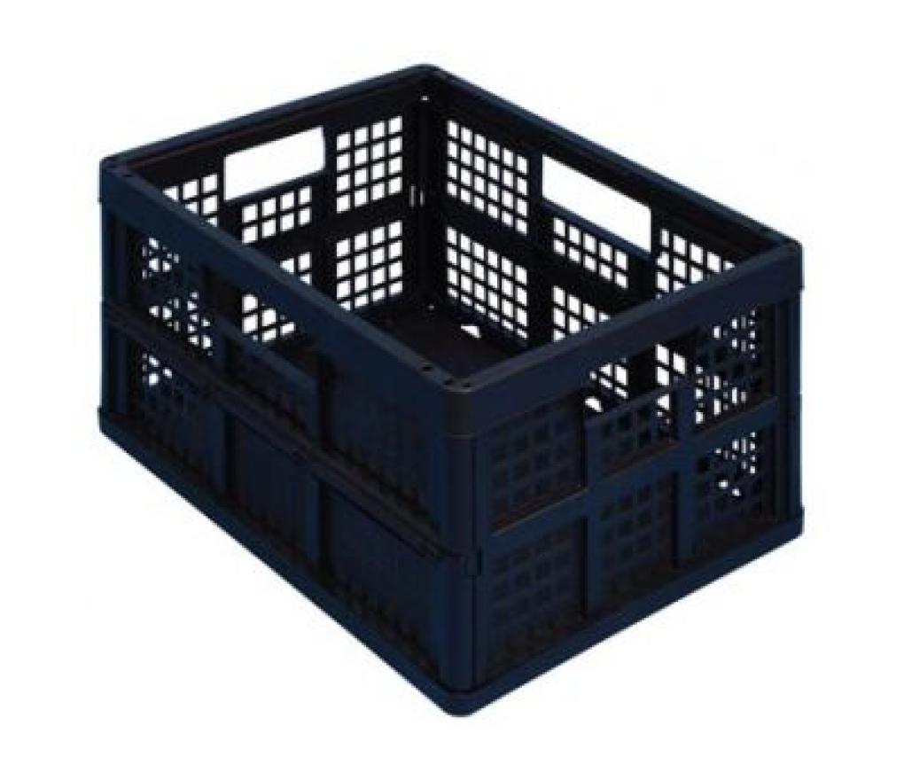 Opbergdoos plooibox RUB 45L 57,2 x 39,7 x 28,6 cm zwart - Per stuk