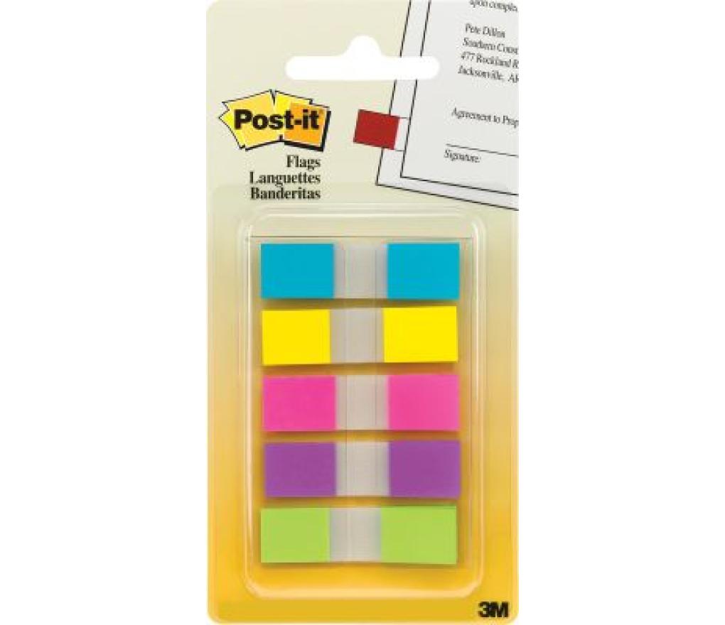 Post-it Index 12 mm draagbare set 5 kleuren promo pack/5 - Per stuk
