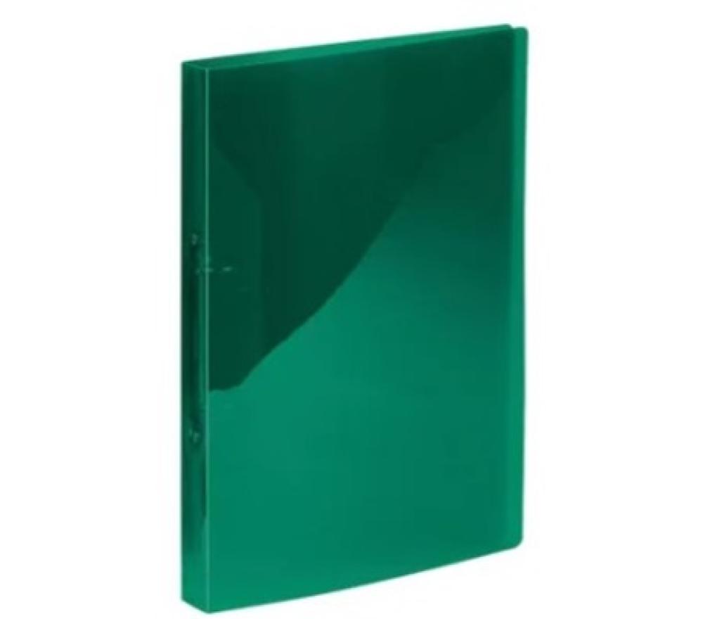 Ringmap A4 2 ringen 16 mm rug 2 cm polypropyleen groen transparant - Per stuk