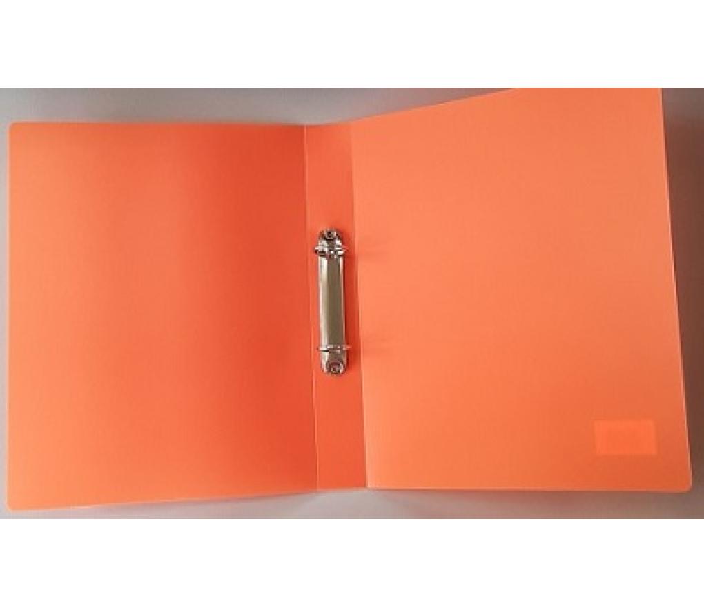 Ringmap A4 2 ringen 26 mm rug 4 cm polypropyleen oranje
