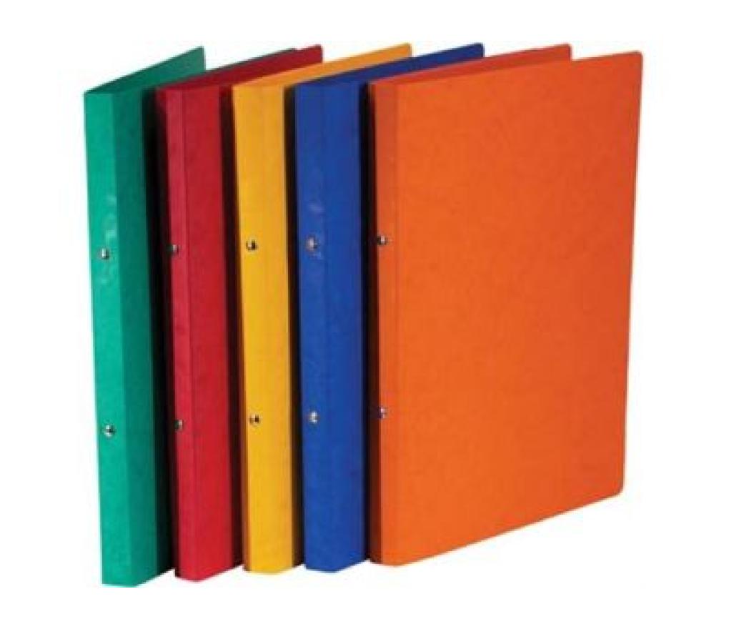 Ringmap Bronyl A4 2 cm glanskarton oranje - Per stuk