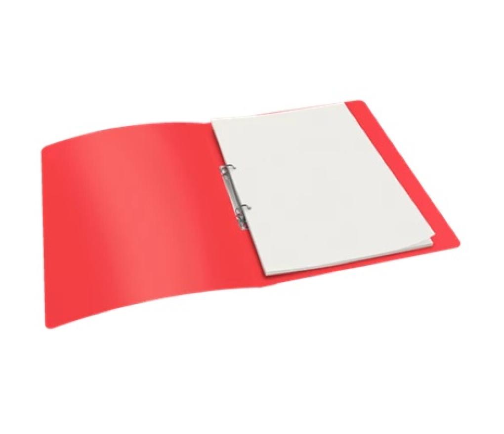 Ringmap Esselte PP A4 2 ringen 16 mm rug 25 mm rood - Per stuk