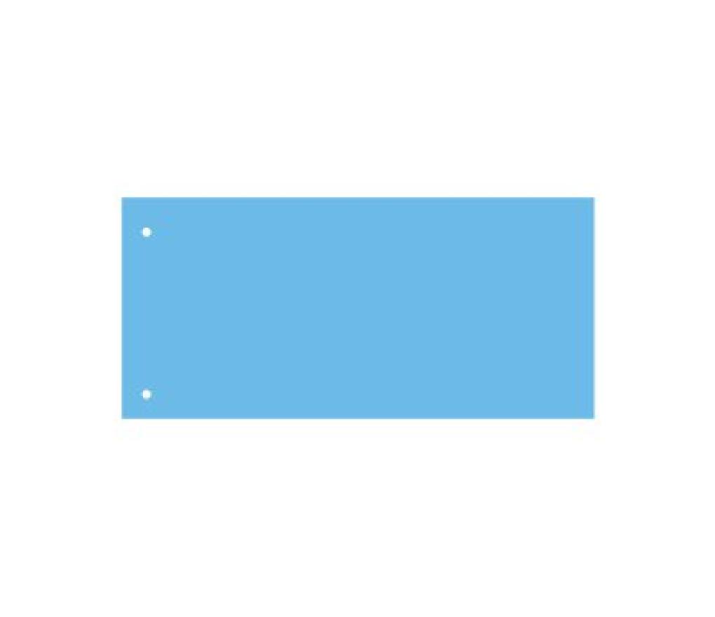 Tabkaart 105 x 240 mm blauw pak/100 - Per pak