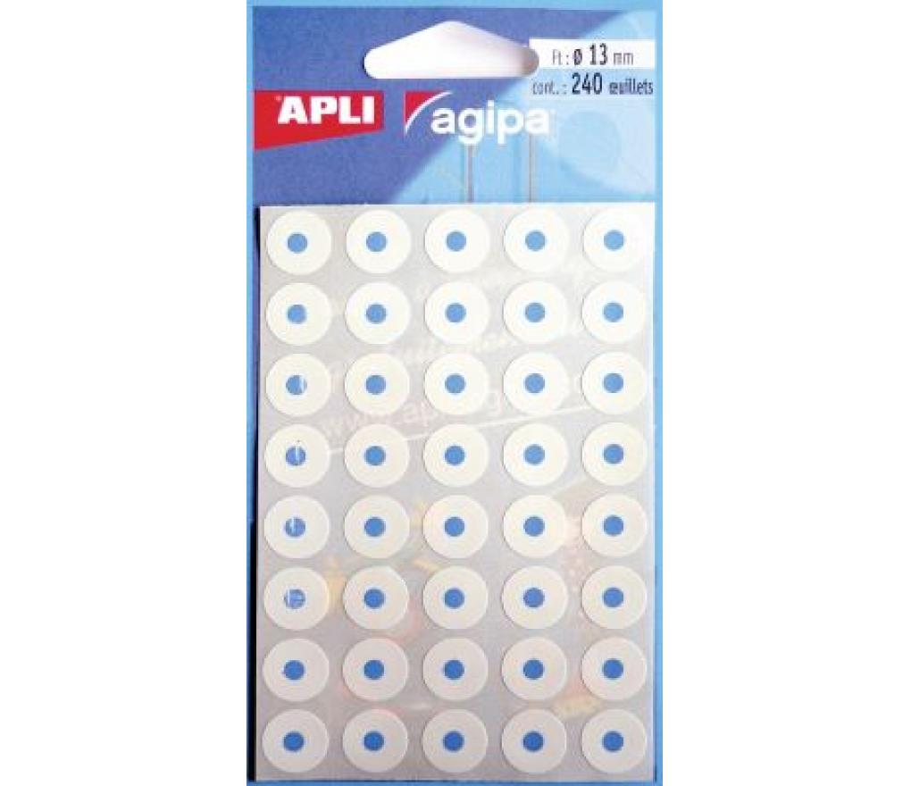 Versterkingsringen in blisterverpakking Apli wit stuks/240 - Per pak
