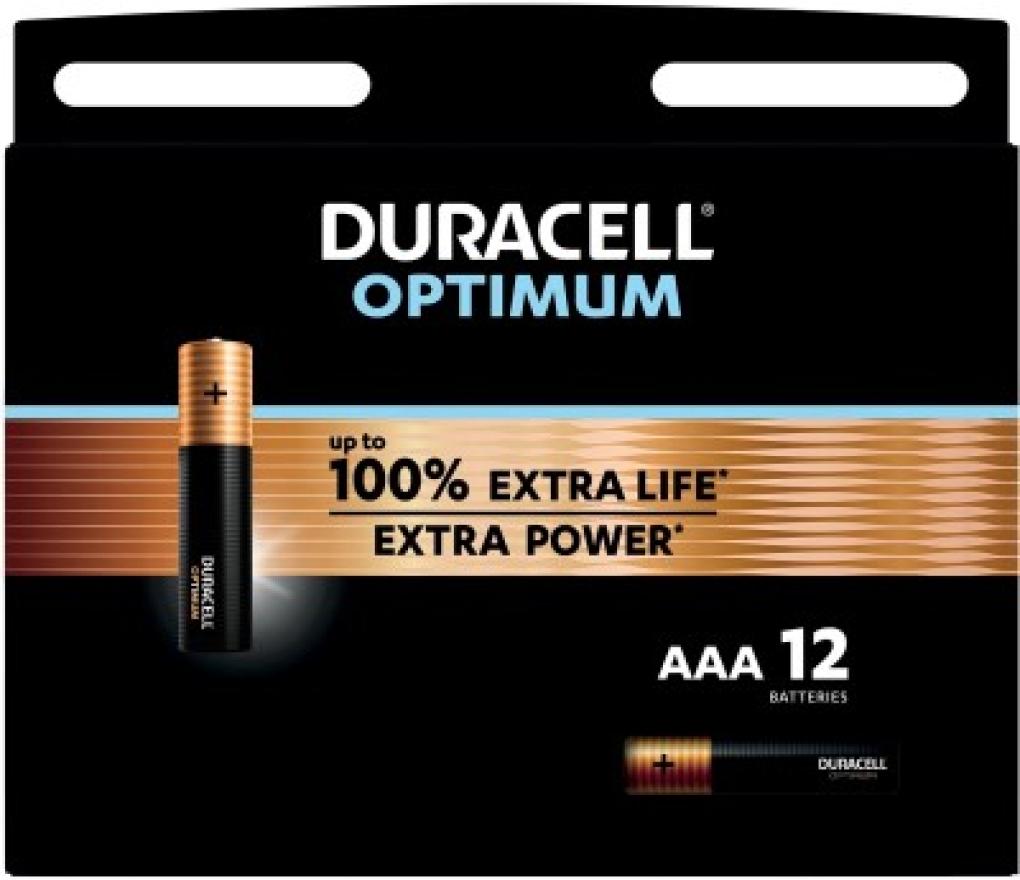 Batterij Duracell Optimum 200% LR03 AAA blister/12 - Per pak