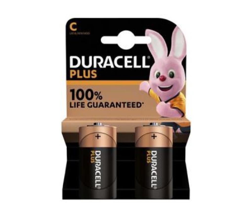 Batterij Duracell Plus 100% LR14 C baby blister/2 - Per stuk