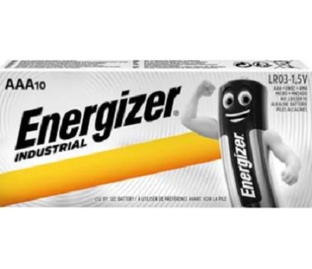 Batterij Energizer Industrial alkaline AAA LR03 E92 blister/10 - Per pak