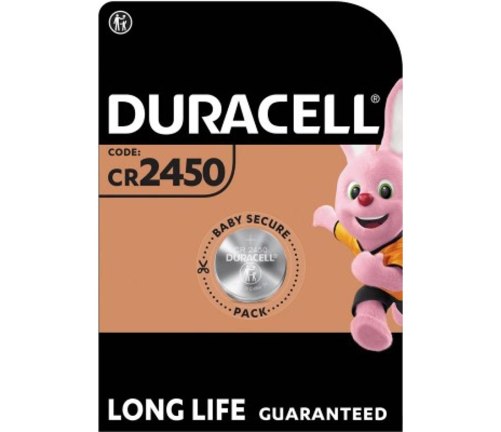 Batterij knoopcel Duracell CR2450 lithium - Per stuk