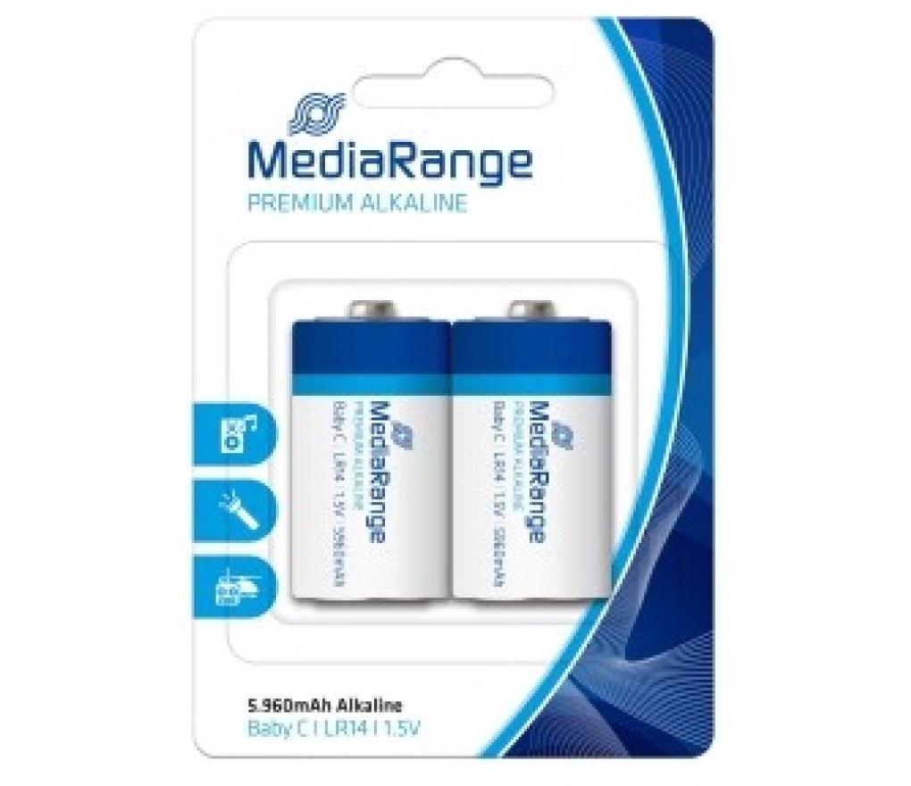 Batterij Mediarange Premium Alkaline LR14 C baby 1,5V blister/2 - Per stuk