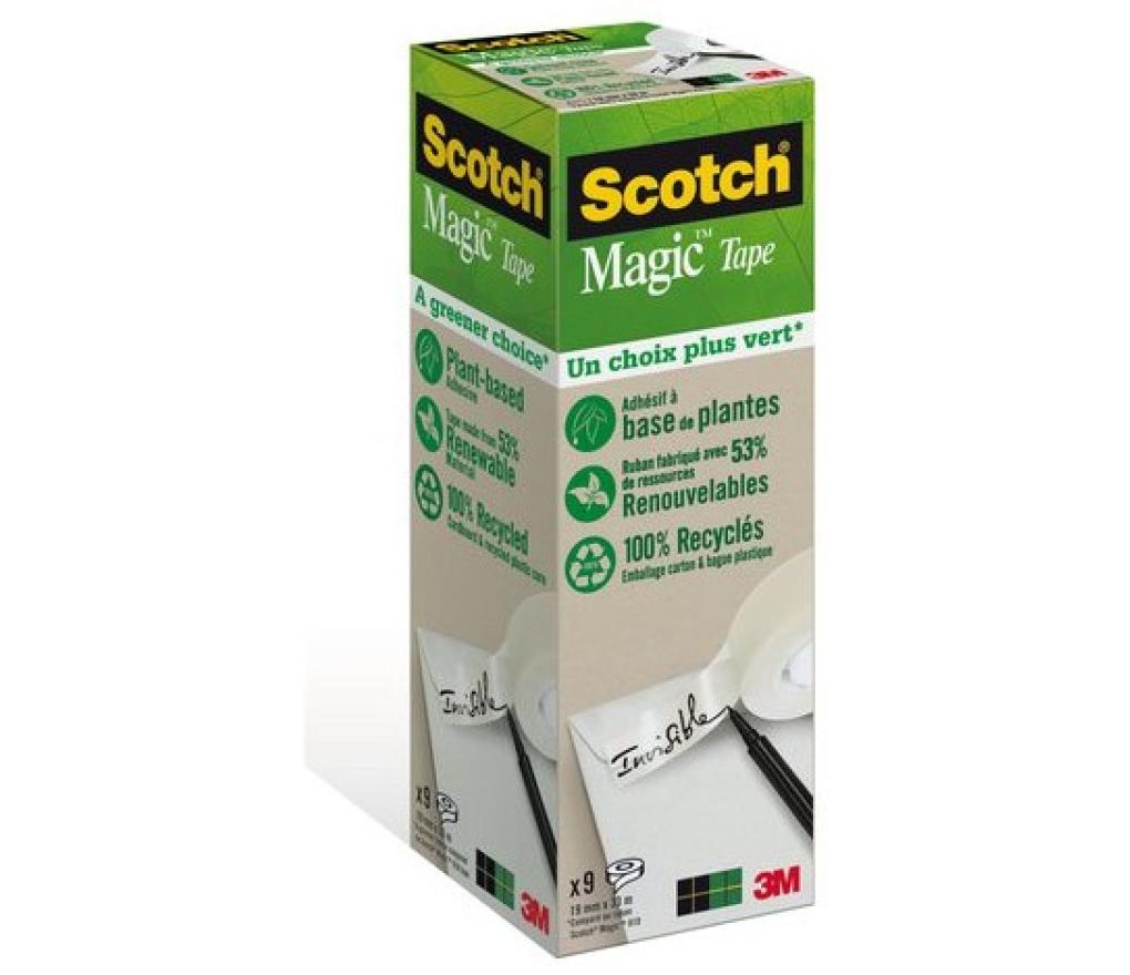 Kleefband Scotch Magic Tape 900 A Greener Choice 19 mm x 33 m value pack/9 - Per pak