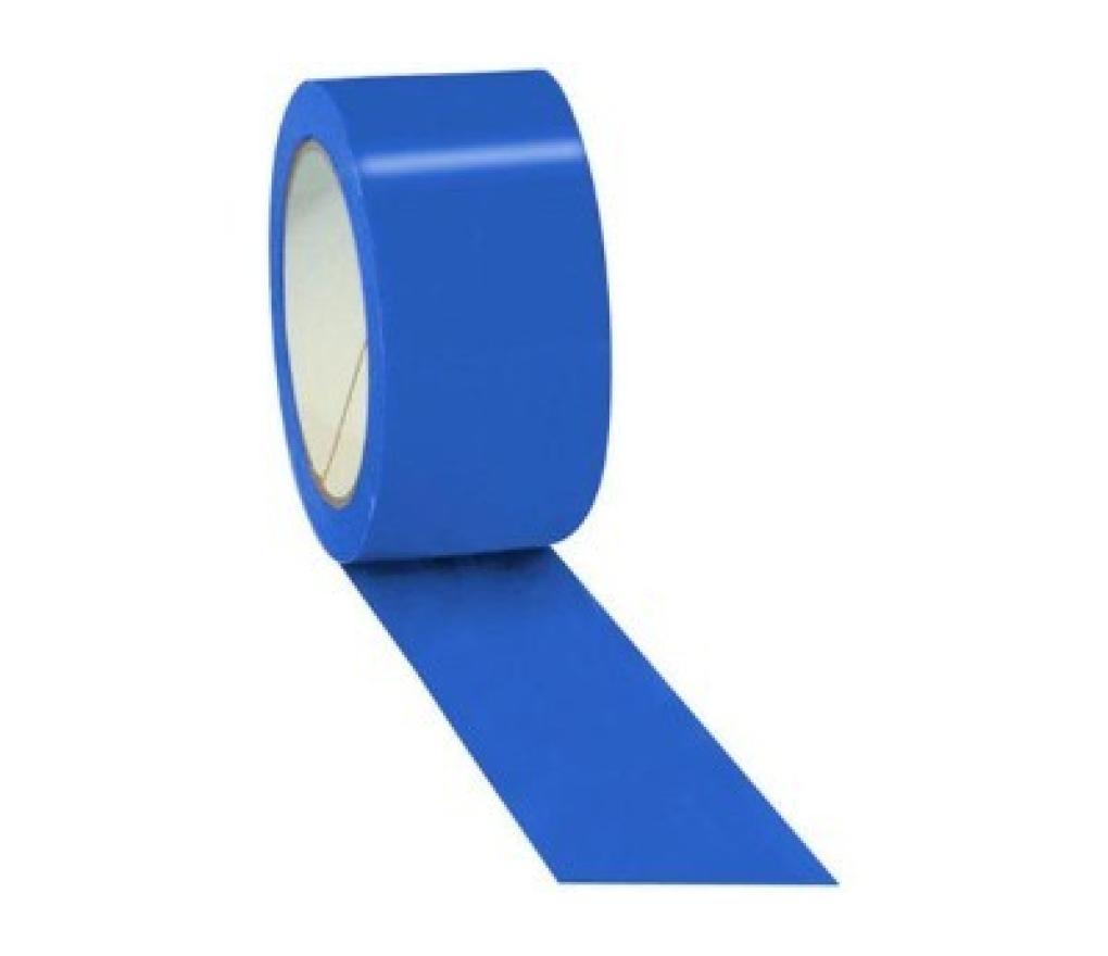 Kleefband verpakkingstape PVC blauw 50 mm x 66 m pak/6 - Per pak
