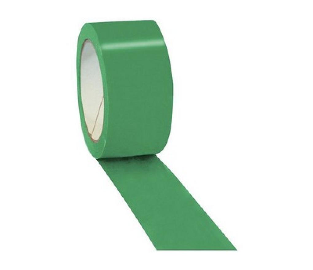 Kleefband verpakkingstape PVC groen 50 mm x 66 m pak/6 - Per pak