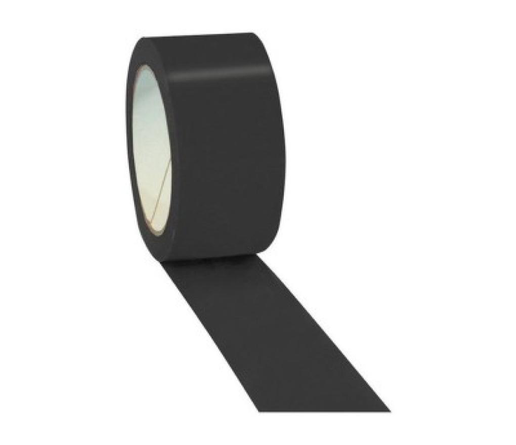 Kleefband verpakkingstape PVC zwart 50 mm x 66 m pak/6 - Per stuk