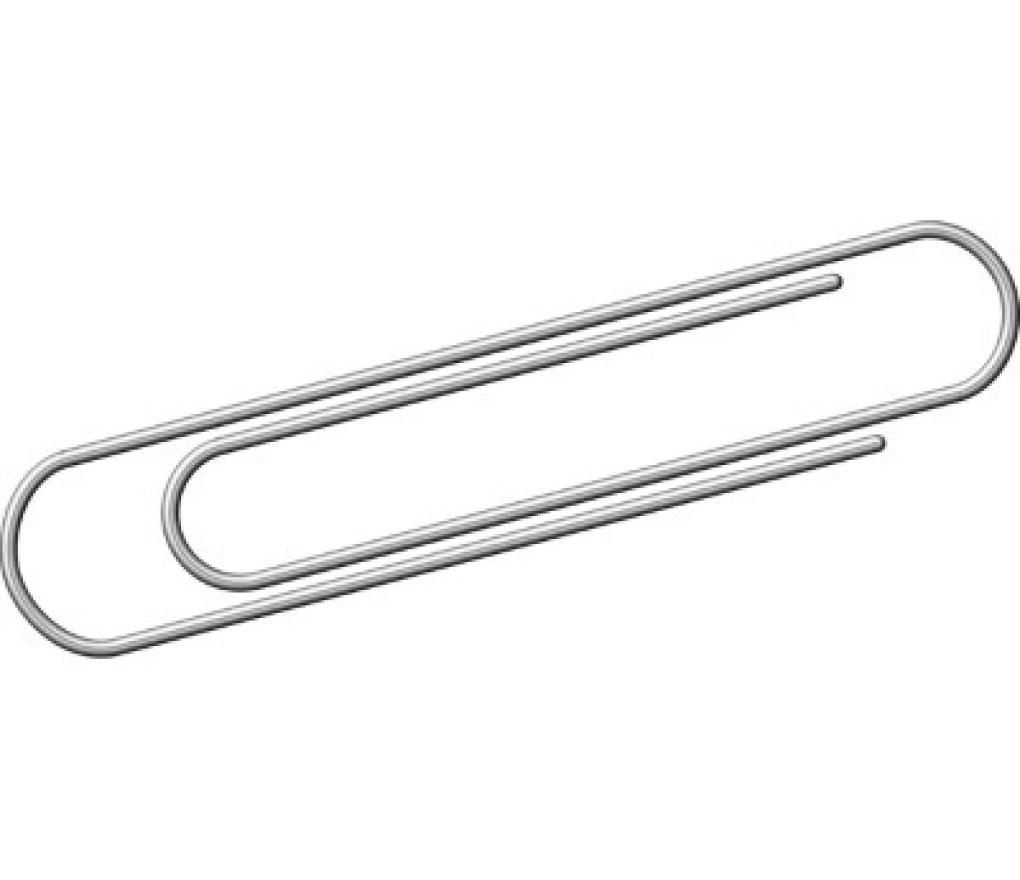 Papierklem 75 mm glad doos/100 - Per pak