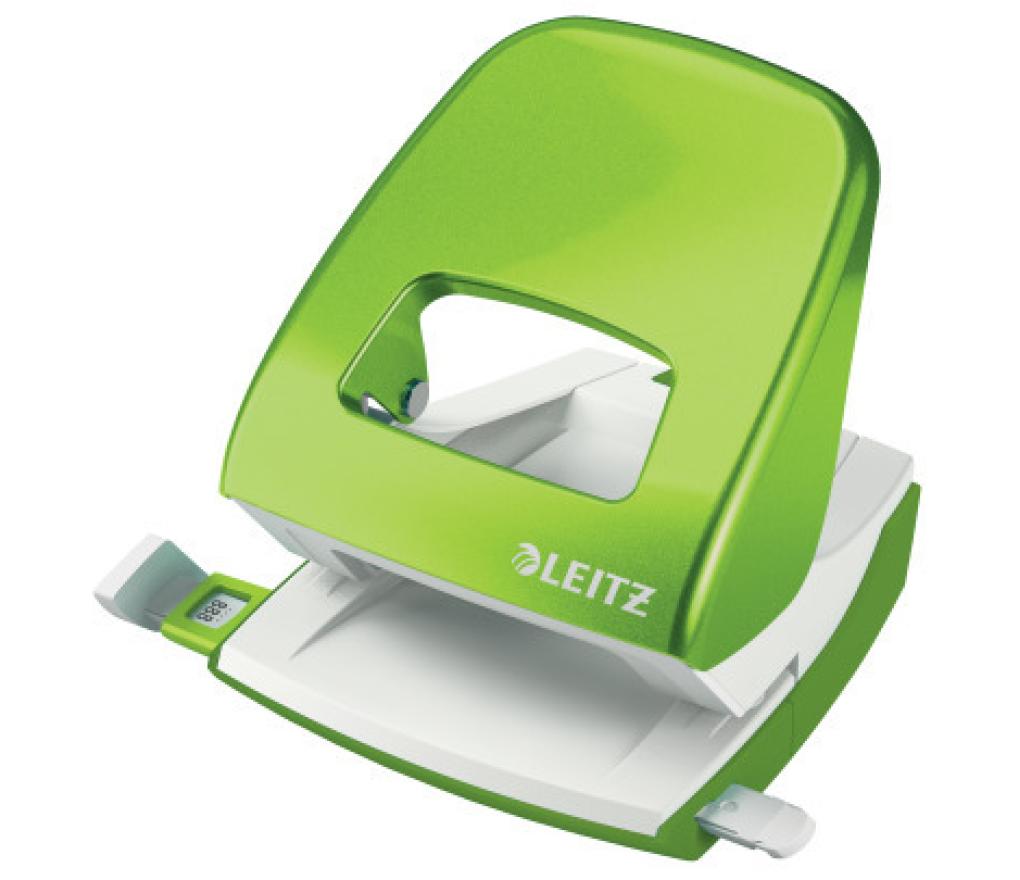 Perforator Leitz 5008 WOW groen 25 vel met aanleg - Per stuk