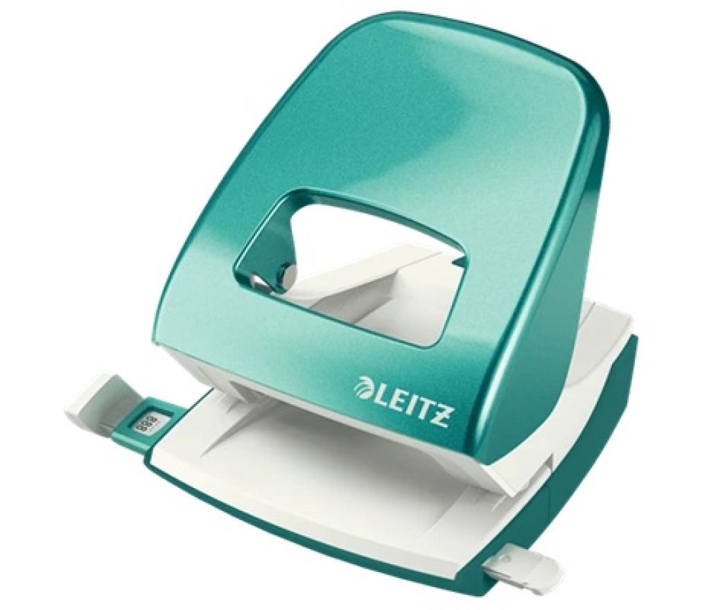 Perforator Leitz 5008 WOW ijsblauw 25 vel met aanleg - Per stuk