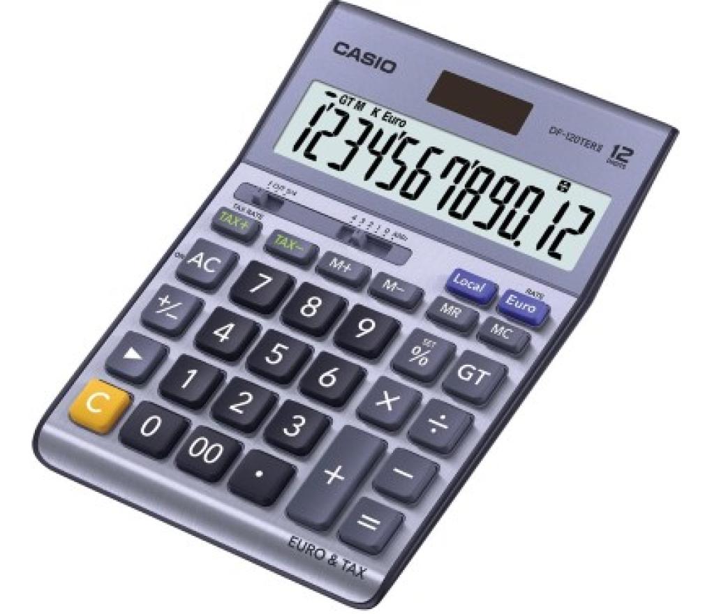 Rekenmachine desktop Casio DF120EM dual 12 cijfers - Per stuk