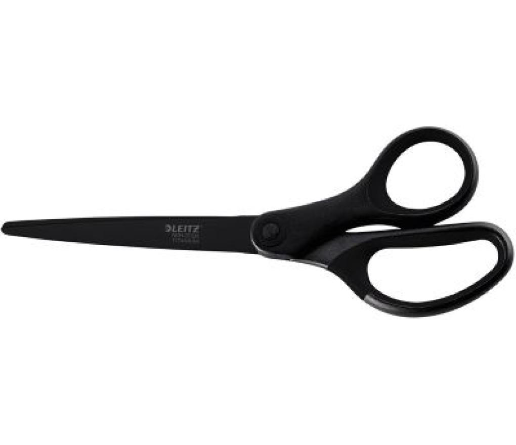 Schaar 18 cm Leitz non stick titanium zwart - Per stuk