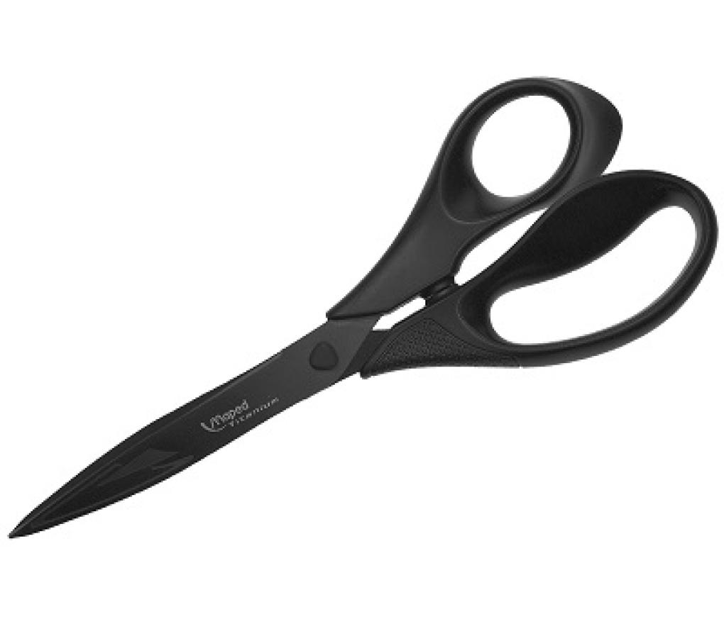 Schaar 20 cm Maped Titanium zwart blister/1 - Per stuk
