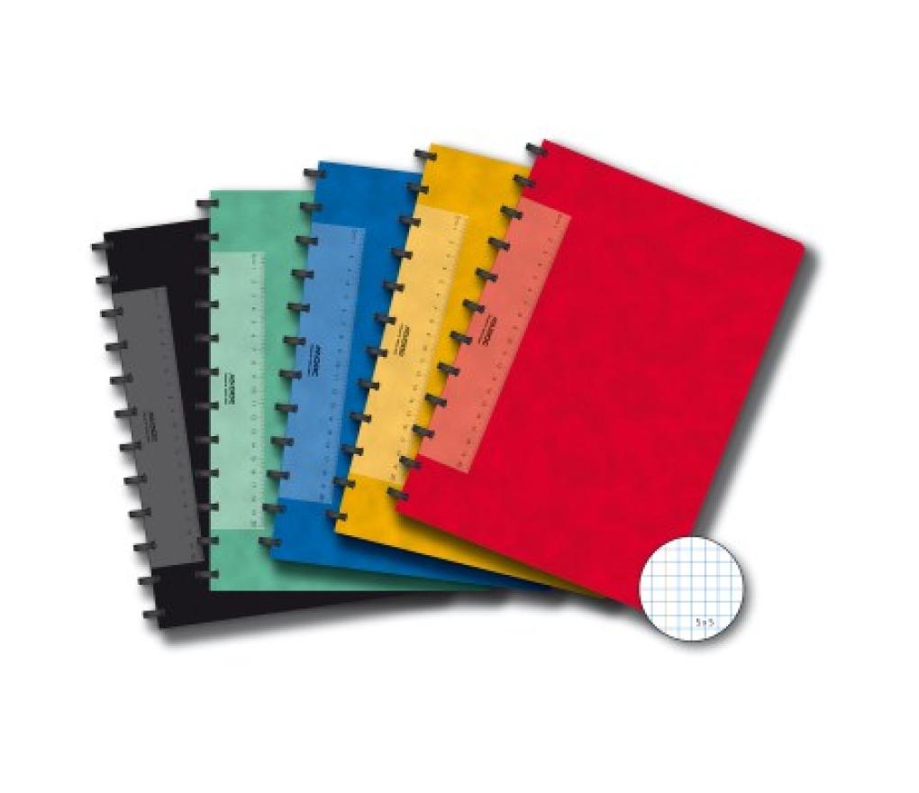 Adoc schrift classic karton assorti A4 72 blad geruit 5 x 5 mm - Per stuk