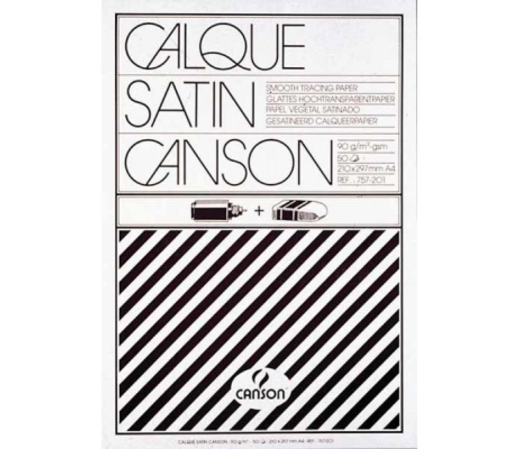 Kalkpapier Canson A4 90 g blok/50 vel - Per pak