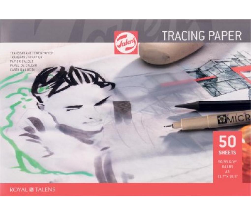 Kalkpapier Talens A3 90 g blok/50 vel - Per stuk