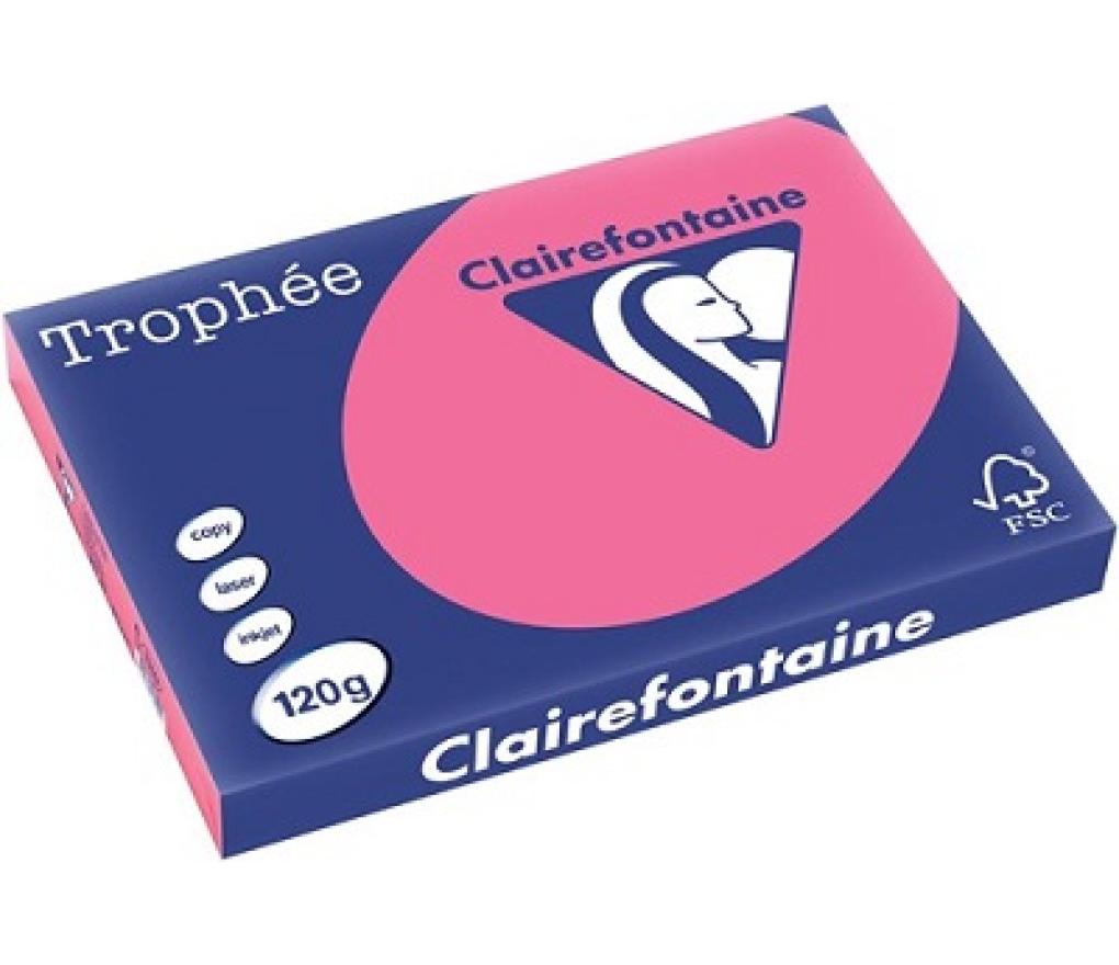 Kopieerpapier A3 120 g CLF Trophée intens 1319 fuchsia riem/250 - riem