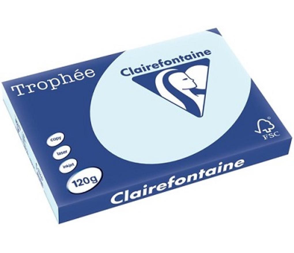 Kopieerpapier A3 120 g CLF Trophée pastel 1344 azuurblauw riem/250 - riem