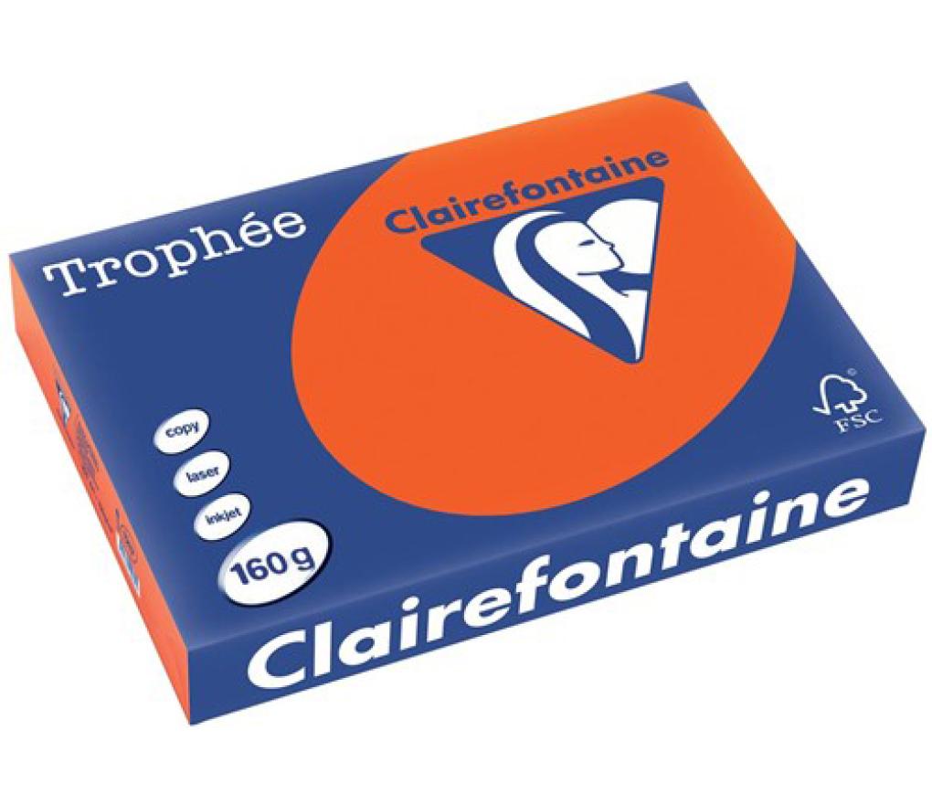 Kopieerpapier A3 160 g CLF Trophée intens 1031 kardinaalrood riem/250 - riem