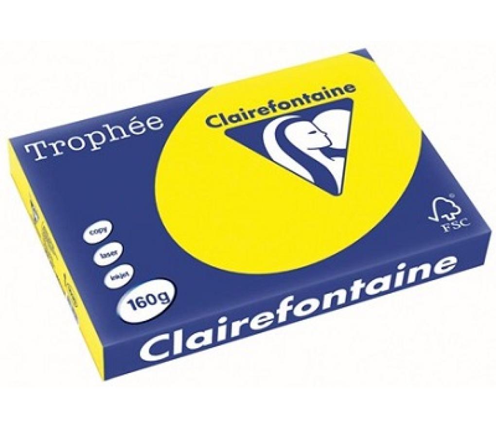 Kopieerpapier A3 160 g CLF Trophée intens 1039 zonnegeel riem/250 - riem