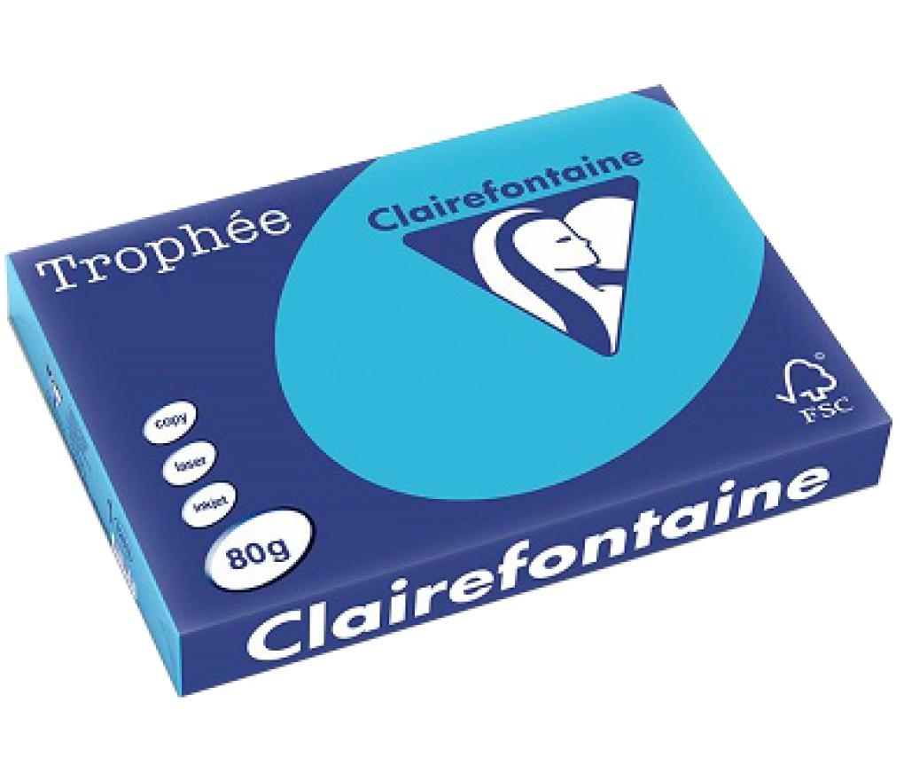 Kopieerpapier A3 80 g CLF Trophée intens 1263 koningsblauw riem/500 - riem