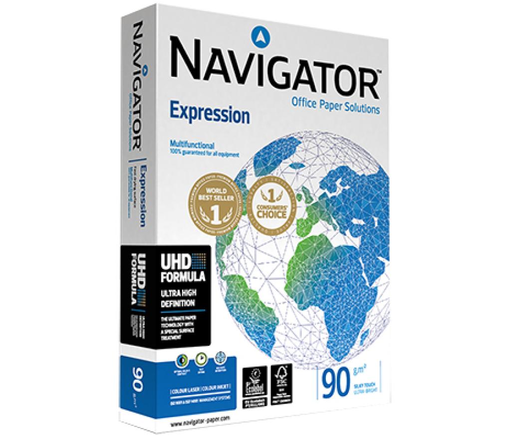 Kopieerpapier A3 90 g Navigator extra wit riem/500 - riem