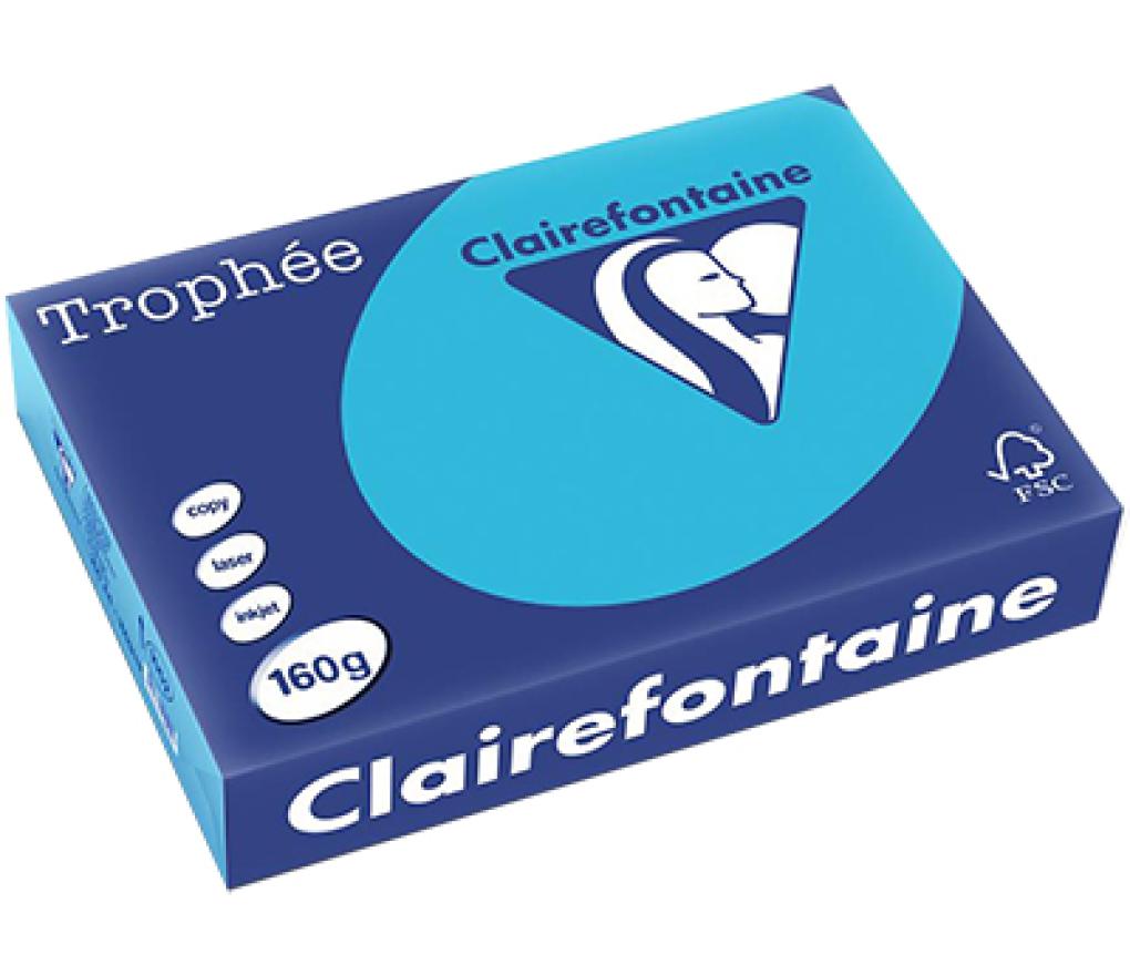 Kopieerpapier A4 160 g CLF Trophée intens 1052 koningsblauw riem/250 - riem