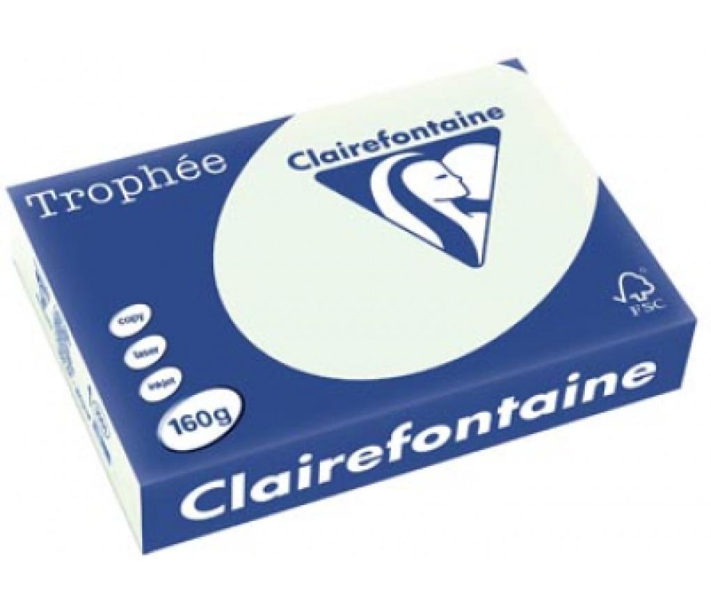 Kopieerpapier A4 160 g CLF Trophée pastel 1051 lichtgroen riem/250 - riem