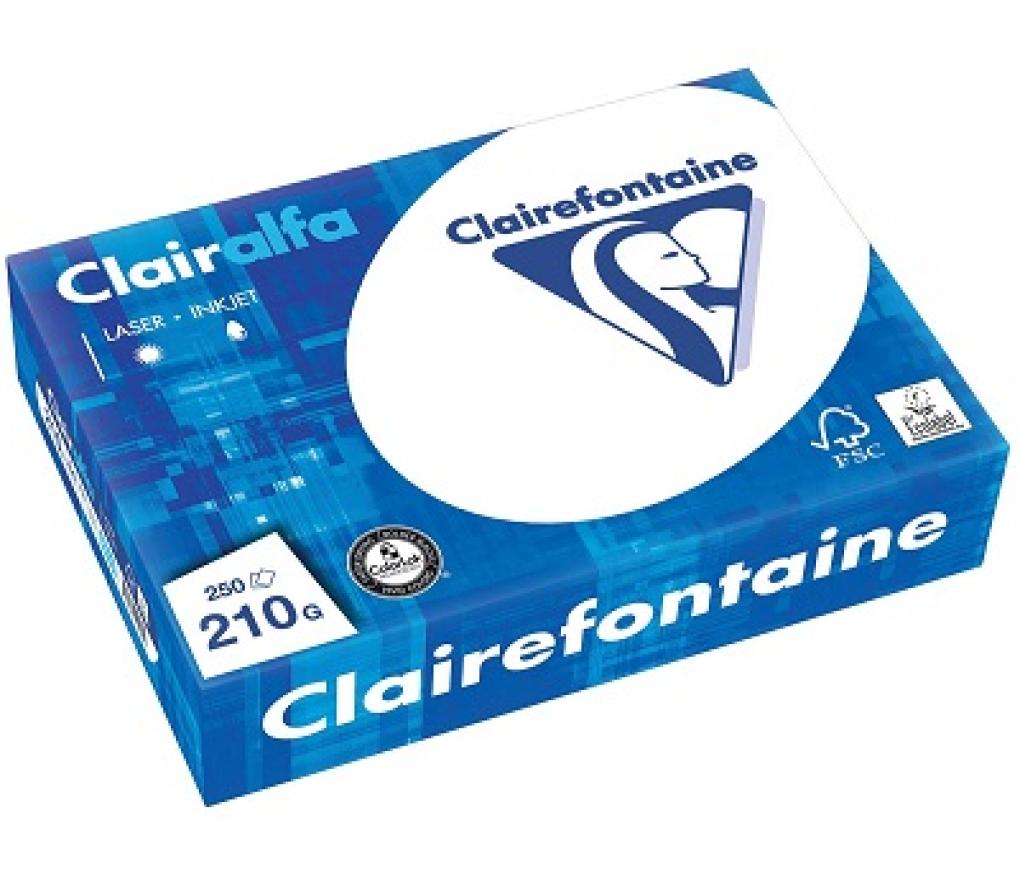 Kopieerpapier A4 210 g CLF 2216 extra wit riem/250 - riem