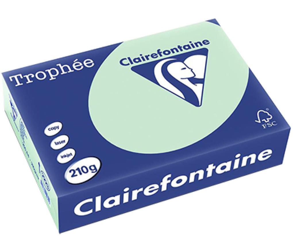 Kopieerpapier A4 210 g CLF Trophée pastel 2223 groen riem/250 - riem