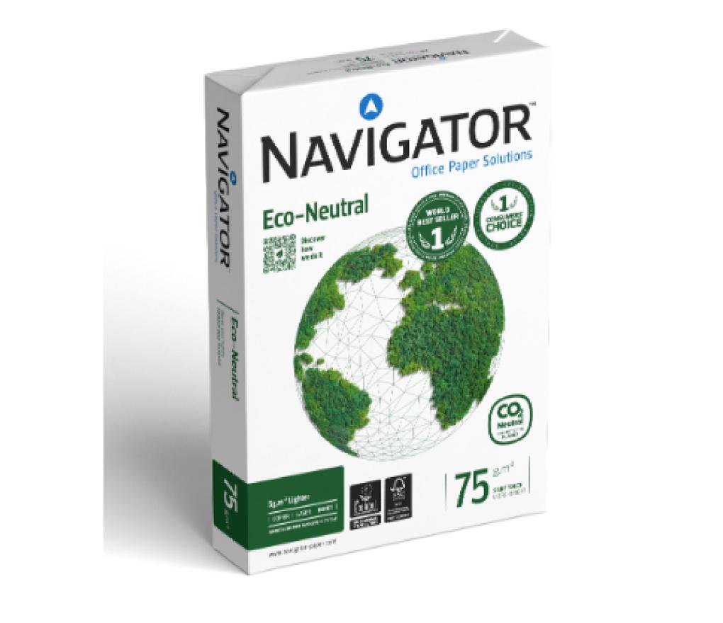 Kopieerpapier A4 75 g Navigator extra wit CO2 Neutraal riem/500 - Per stuk