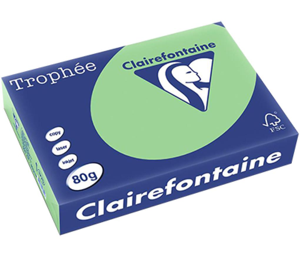 Kopieerpapier A4 80 g CLF Trophée pastel 1775 natuurgroen riem/500 - riem