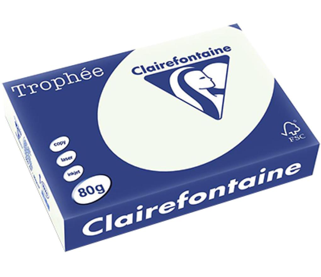 Kopieerpapier A4 80 g CLF Trophée pastel 1974 lichtgroen riem/500 - riem