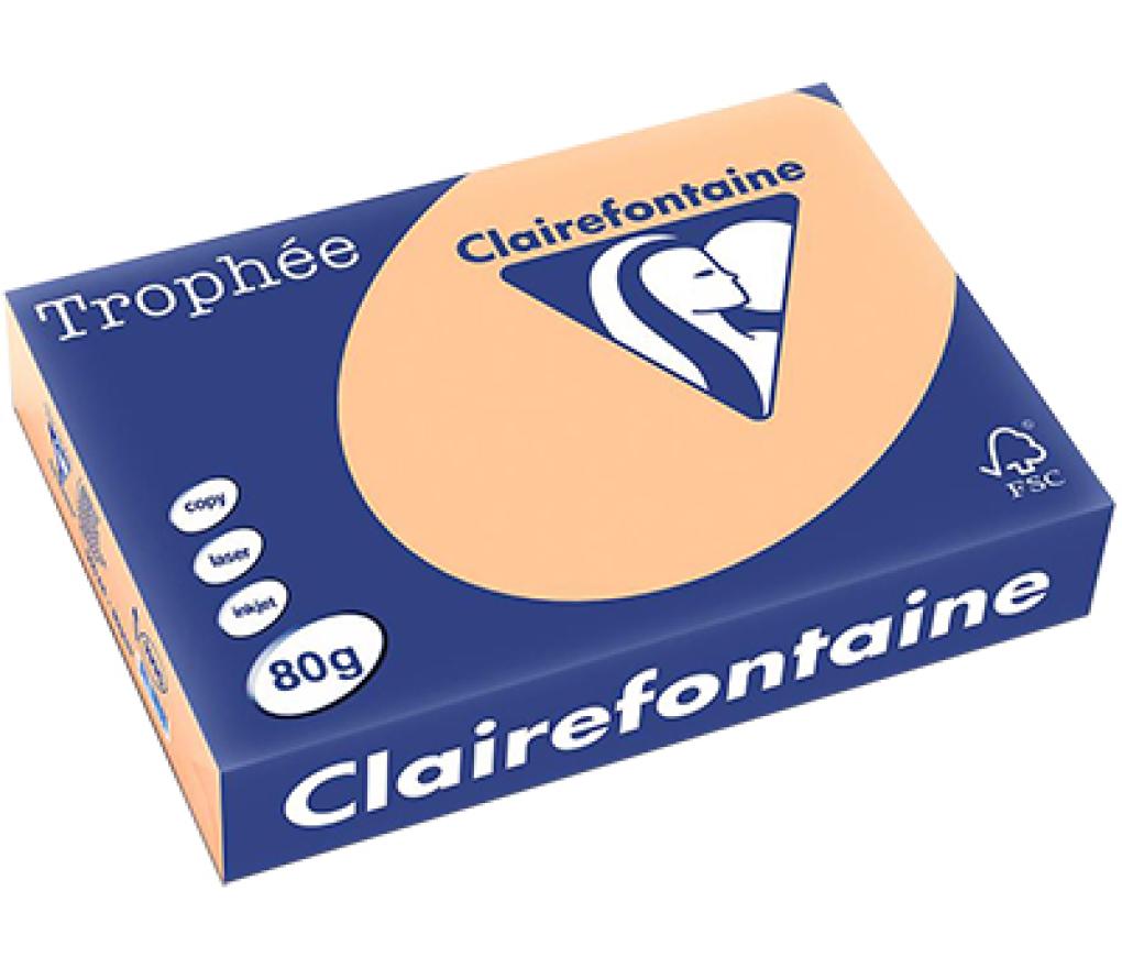 Kopieerpapier A4 80 g CLF Trophée pastel 1995 abrikoos riem/500 - riem