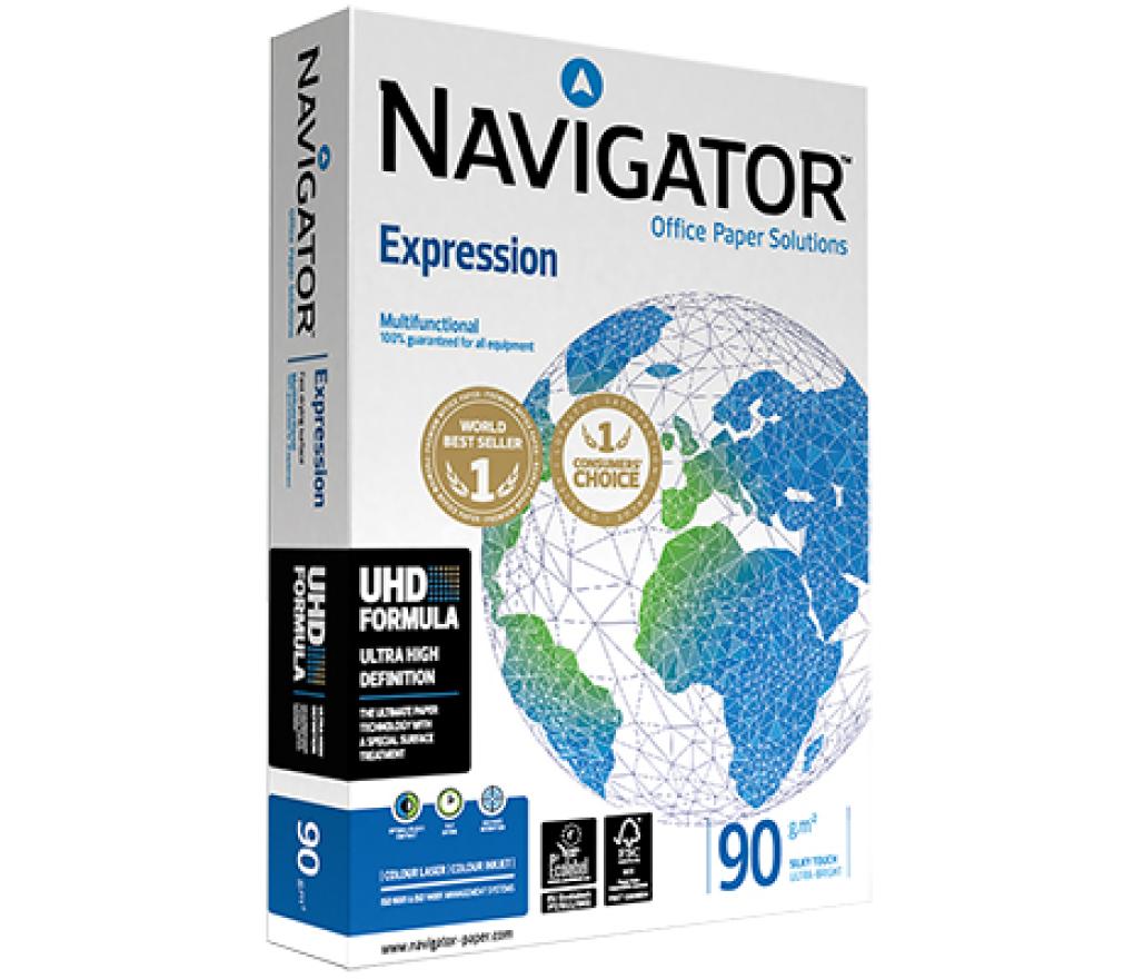 Kopieerpapier A4 90 g Navigator extra wit riem/500 - riem