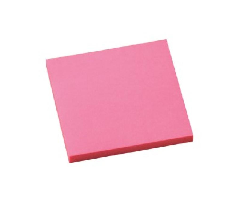 Memonotes 76 x 76 mm neon roze - Per stuk