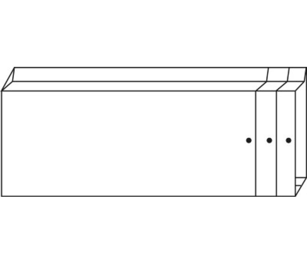 Monsterzak papier 120 x 285 mm balg 50 mm doos/250 - Per stuk