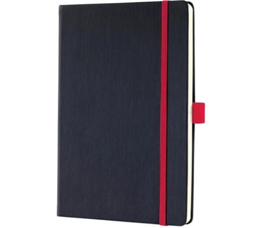 Notitieboek A5 Sigel Conceptum RED Edition hardcover zwart lijn - Per stuk