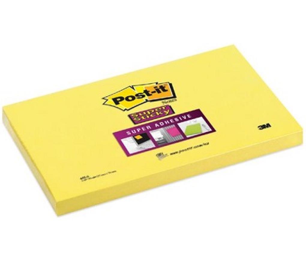 Post-it 3M Super Sticky 76 x 127 mm narcisgeel - Per pak