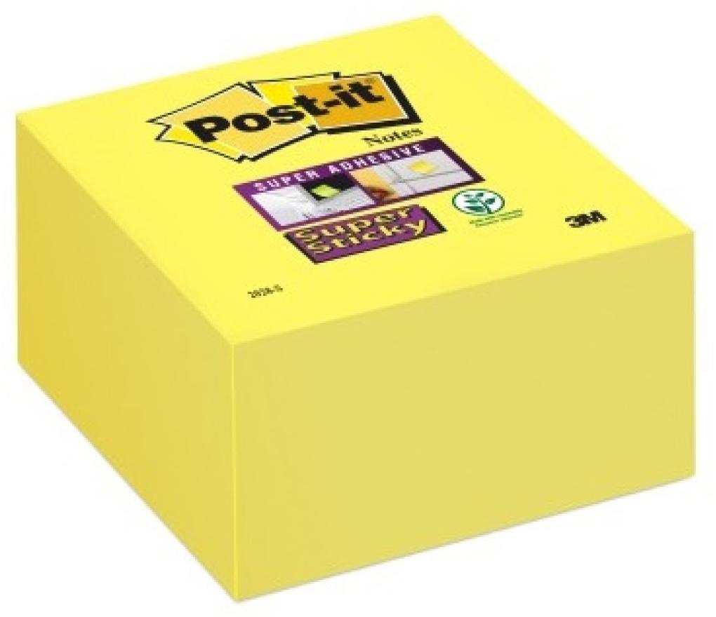 Post-it 3M Super Sticky 76 x 76 mm kubus ultra geel - Per pak