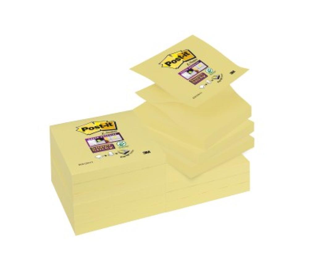 Post-it 3M Z-notes Super Sticky 76 x 76 mm geel - Per pak